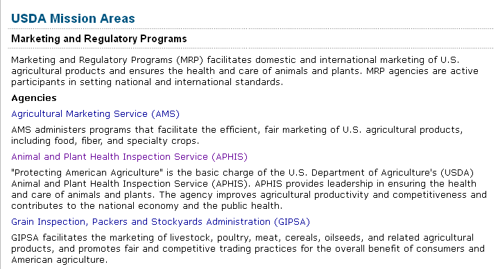 USDA APHIS Marketing